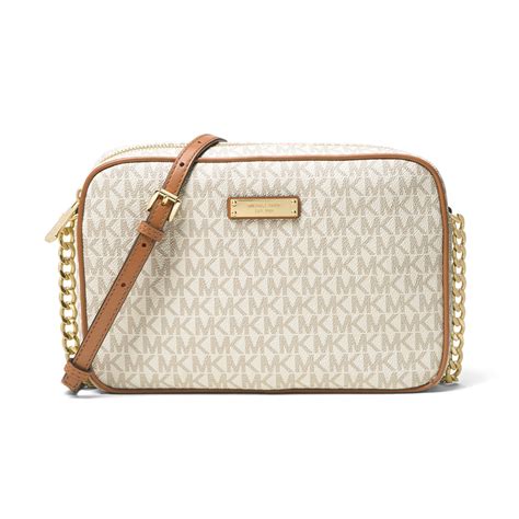 michael kors jet set item vanilla|michael kors women's jet set item lg crossbody.